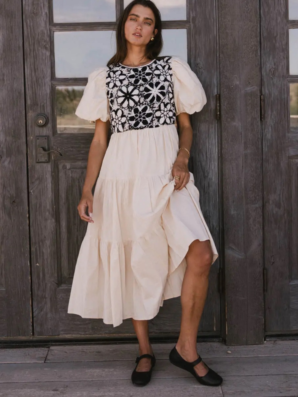 &merci joyce Crochet Bodice Dress small
